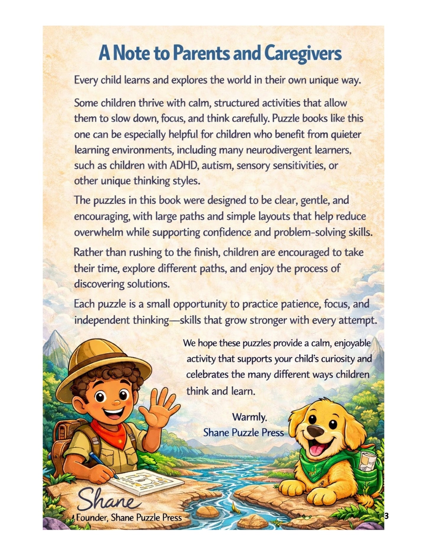 25 Mazes: Quiet Paths for Calm Kids ages 4-6: Large, Simple Mazes Designed for Calm Focus — A Sensory-Friendly Puzzle Book for Neurodivergent Kids, Animal-themed