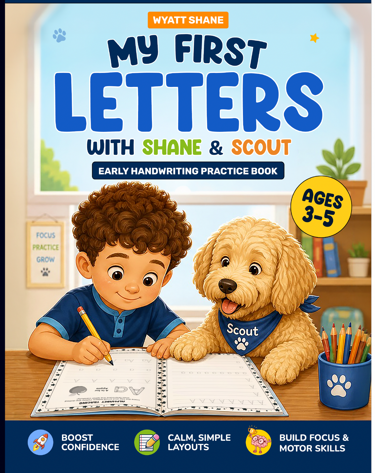 My First Letters with Shane & Scout: Early Handwriting Practice Book