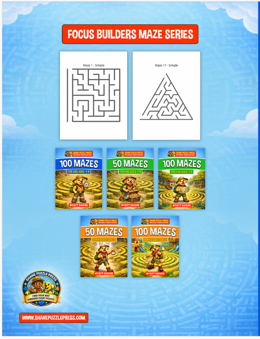 50 mazes for kids 4-6:A Screen-Free Maze Activity Book That Builds Focus, Confidence, and Problem-Solving Skills