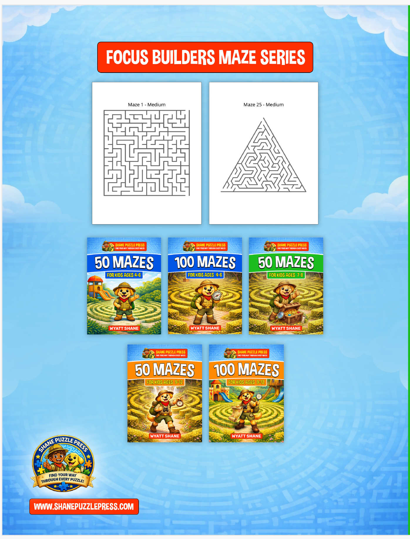 100 Mazes for kids 7-8: A Screen-Free Maze Activity Book That Builds Focus, Confidence, and Problem-Solving Skills